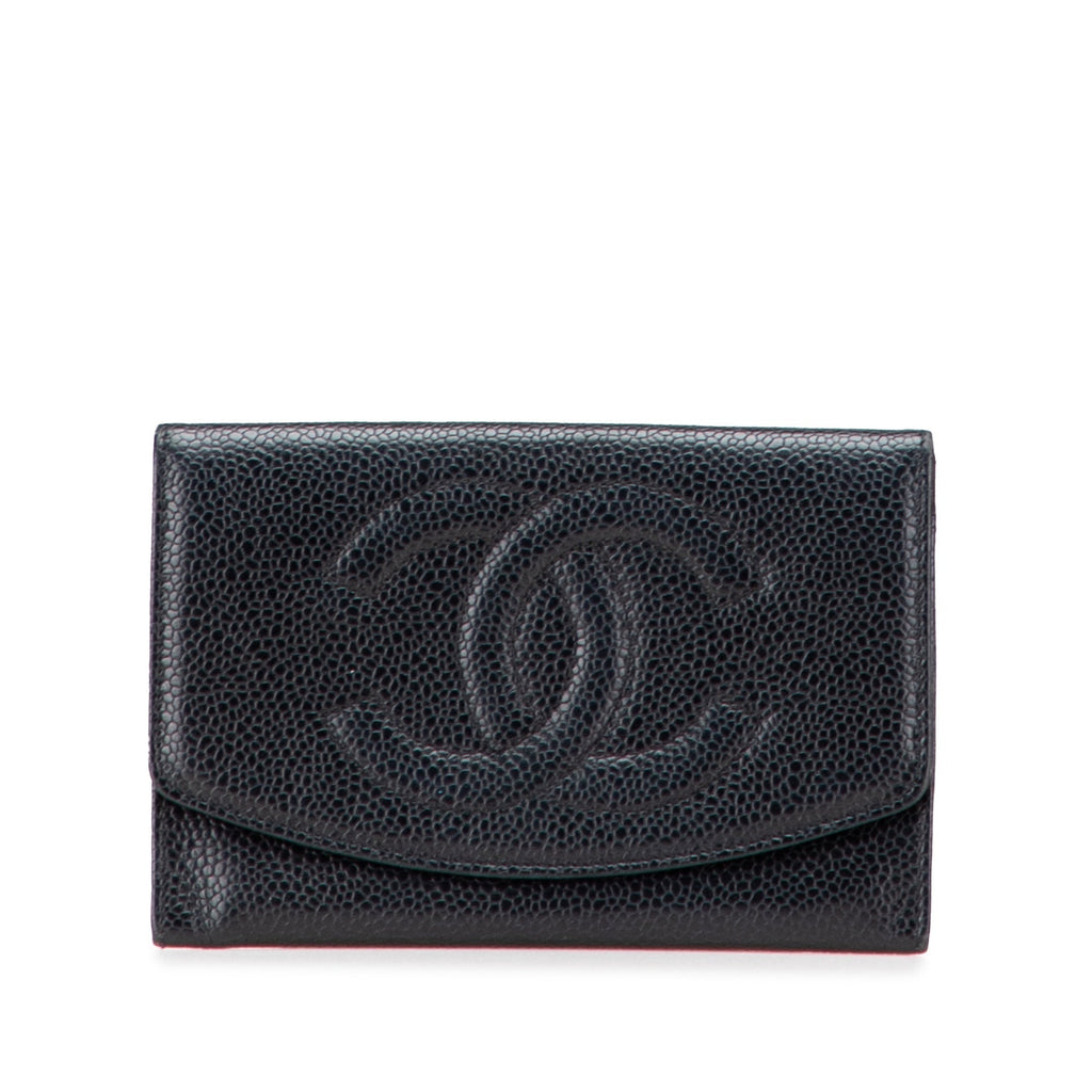 Timeless CC Flap Wallet Caviar Small