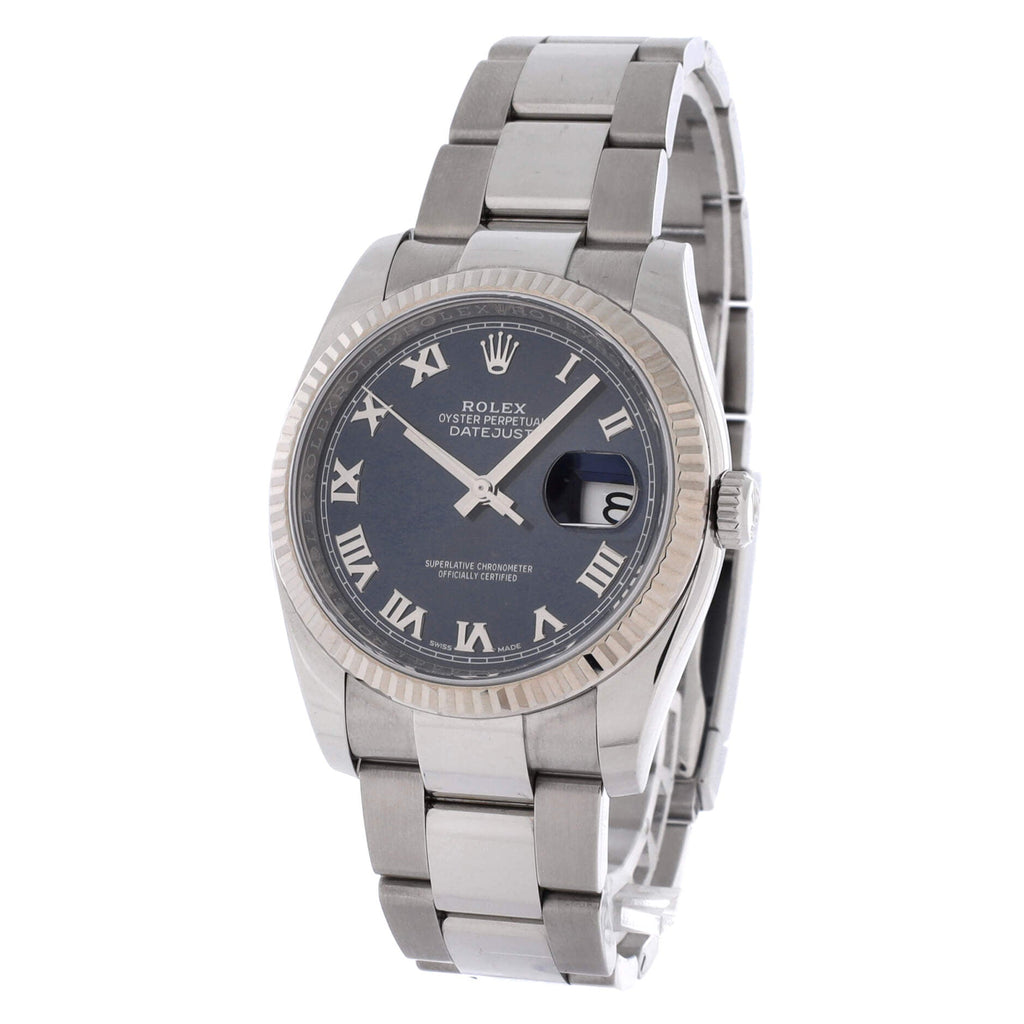 Oyster Perpetual Datejust Automatic Watch Stainless Steel and White Gold 36