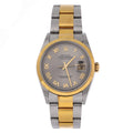 Oyster Perpetual Datejust Automatic Watch Stainless Steel and Yellow Gold 36