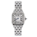 Panthere de Cartier Quartz Watch Stainless Steel with Diamond Bezel 22