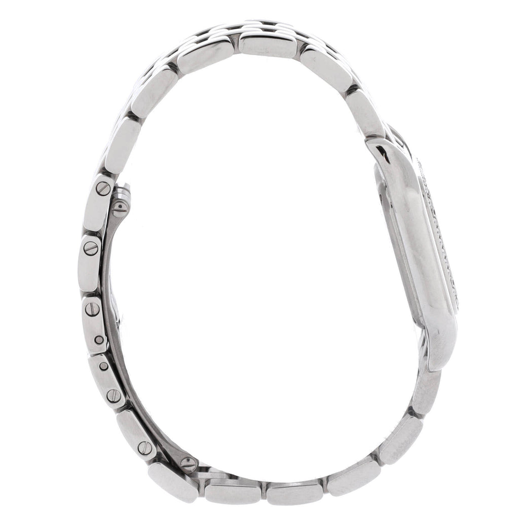 Panthere de Cartier Quartz Watch Stainless Steel with Diamond Bezel 22