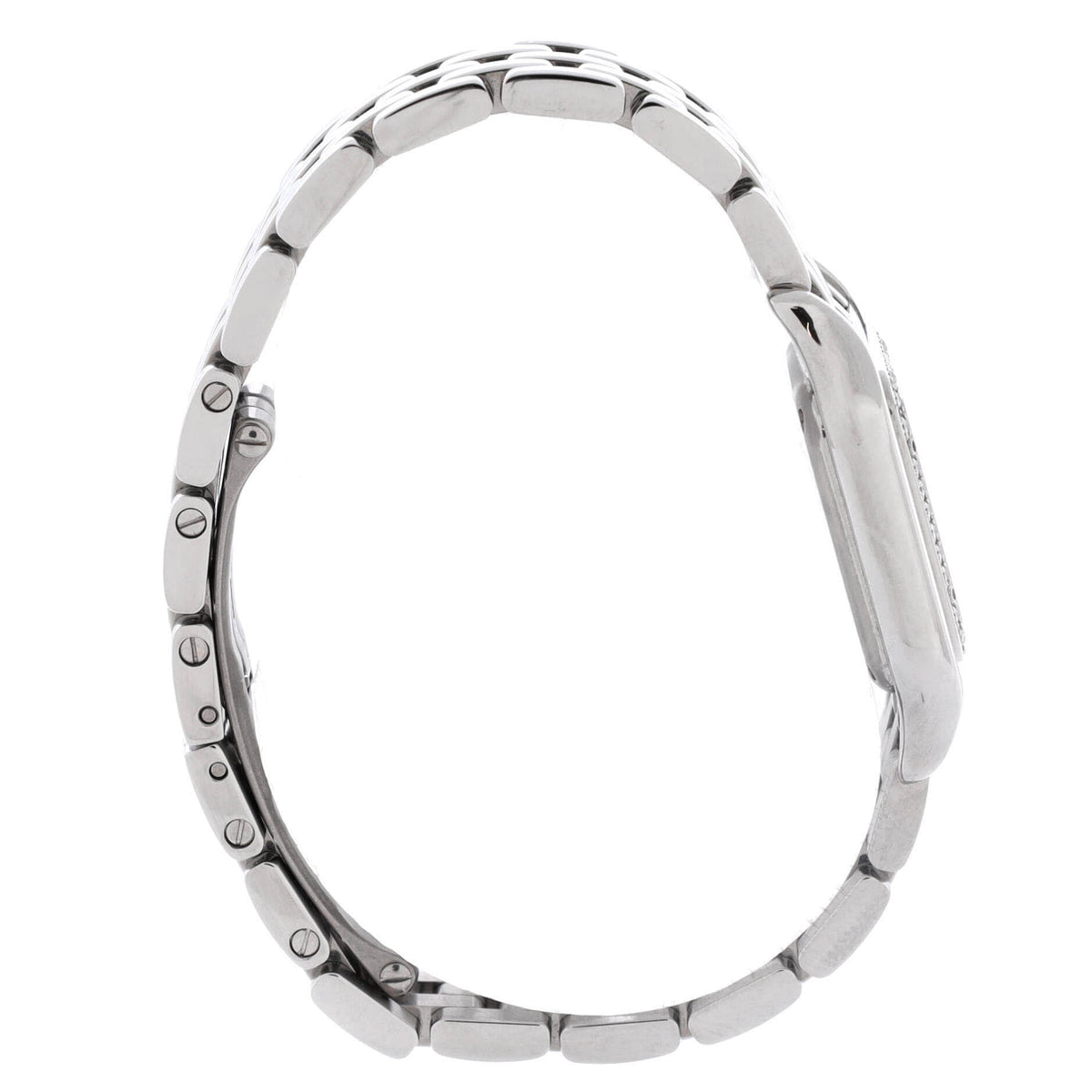 Panthere de Cartier Quartz Watch Stainless Steel with Diamond Bezel 22
