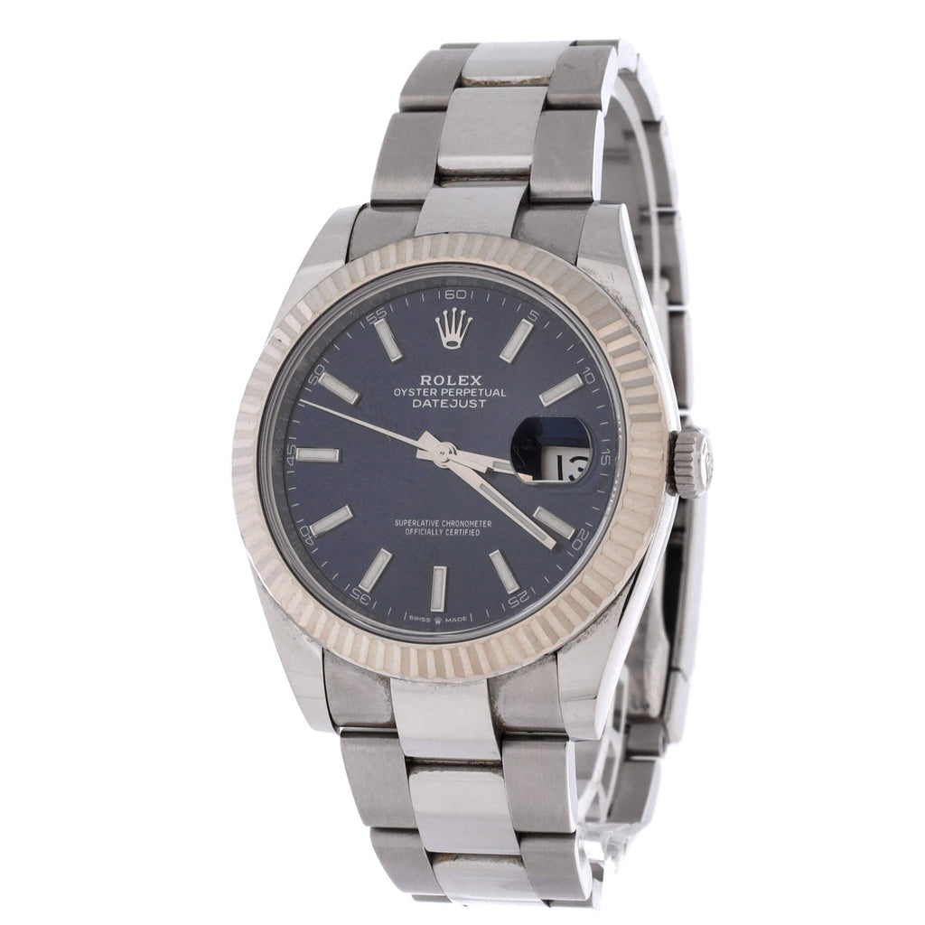 Oyster Perpetual Datejust Automatic Watch Stainless Steel and White Gold 41