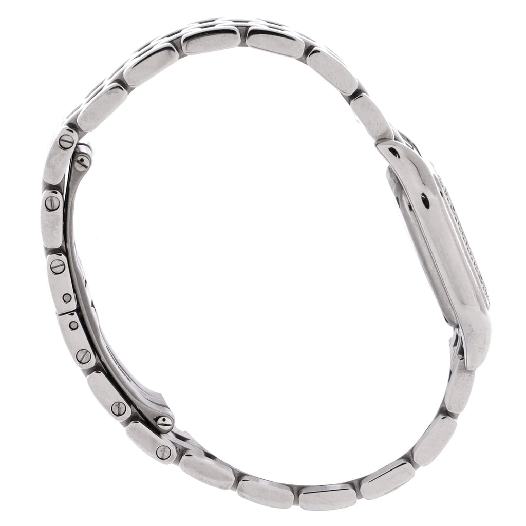Panthere de Cartier Quartz Watch Stainless Steel with Diamond Bezel 22