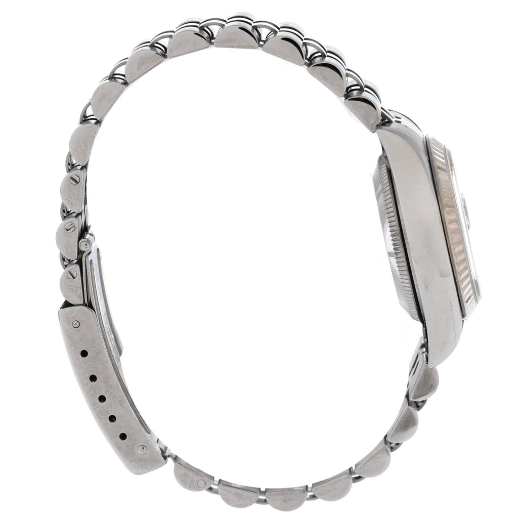 Oyster Perpetual Datejust Automatic Watch Stainless Steel and White Gold with Diamond Markers 26