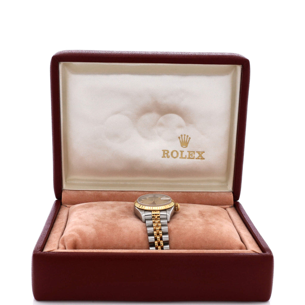 Oyster Perpetual Datejust Automatic Watch Stainless Steel and Yellow Gold with Diamond Markers 26