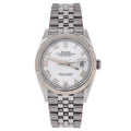 Oyster Perpetual Datejust Automatic Watch Stainless Steel and White Gold 36