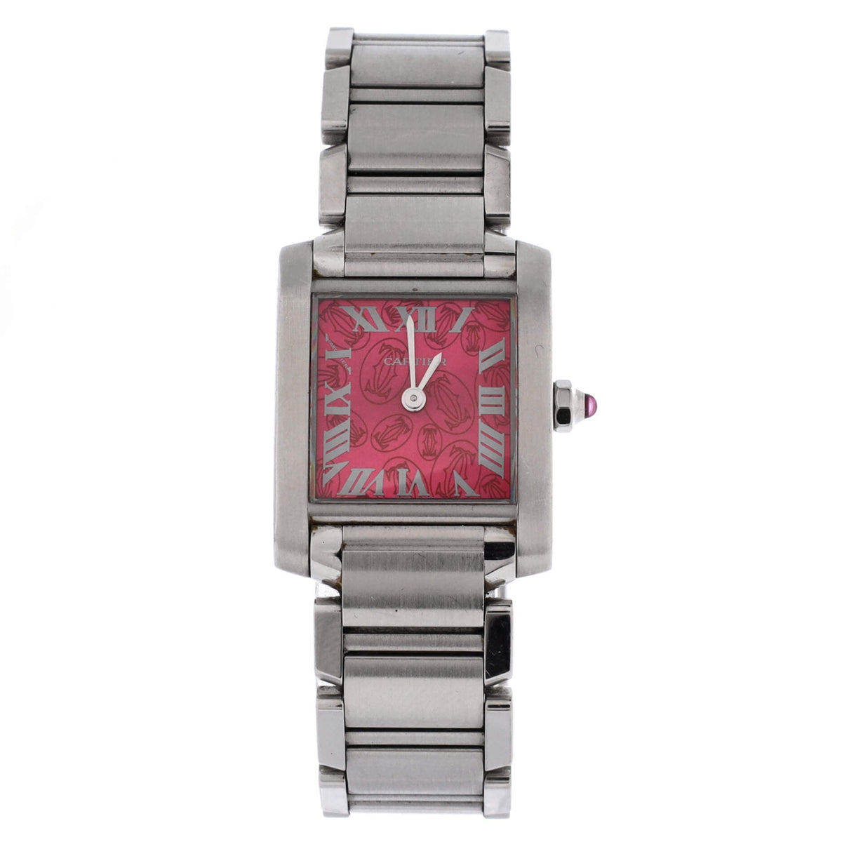 Limited Edition Tank Francaise Quartz Watch Stainless Steel 20