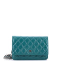 Wallet on Chain Quilted Caviar