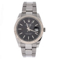 Oyster Perpetual Datejust Automatic Watch Stainless Steel and White Gold 41