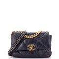 19 Flap Bag Quilted Leather Medium
