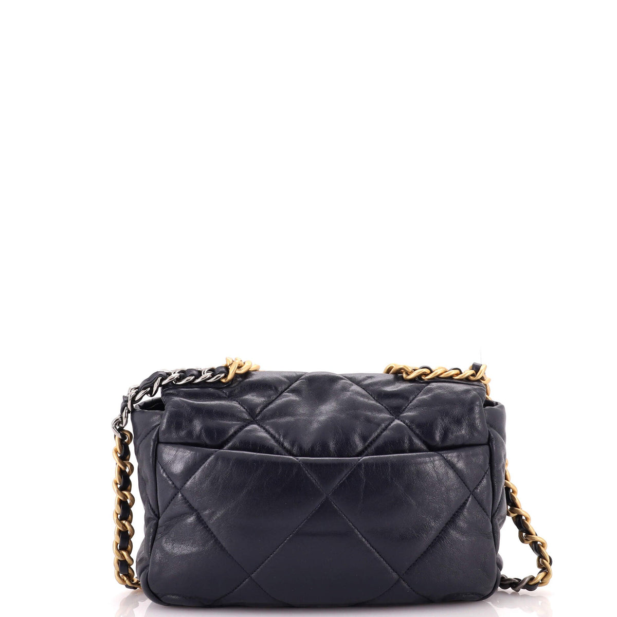19 Flap Bag Quilted Leather Medium
