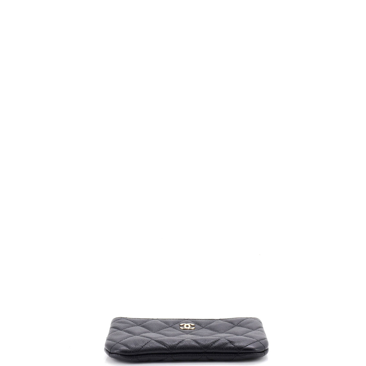 Classic O Case Pouch Quilted Caviar Mini