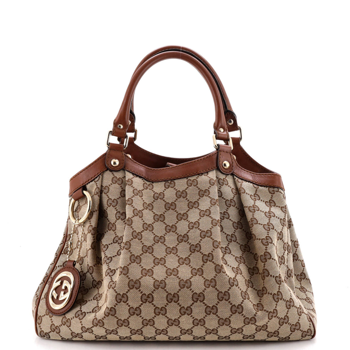 Sukey Tote GG Canvas with Leather Medium
