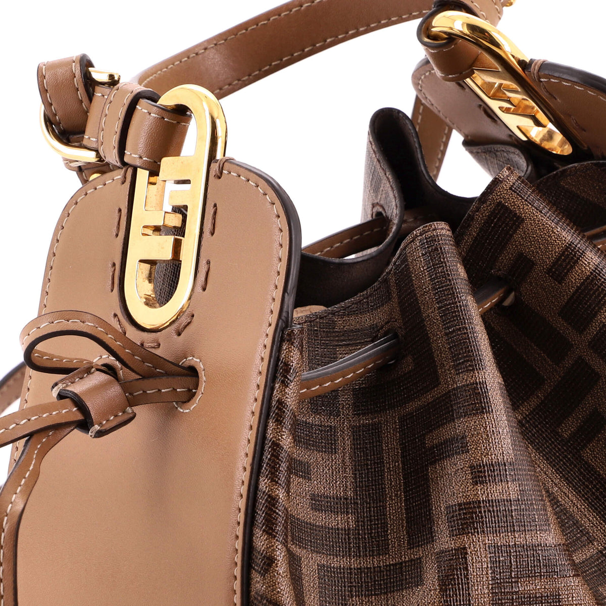 Pomodorino Bucket Bag Zucca Coated Canvas Mini