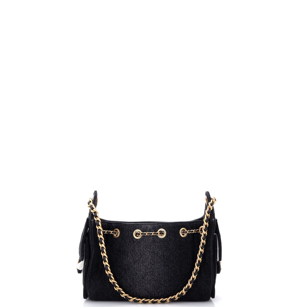 25 Hobo Bag Quilted Denim Mini