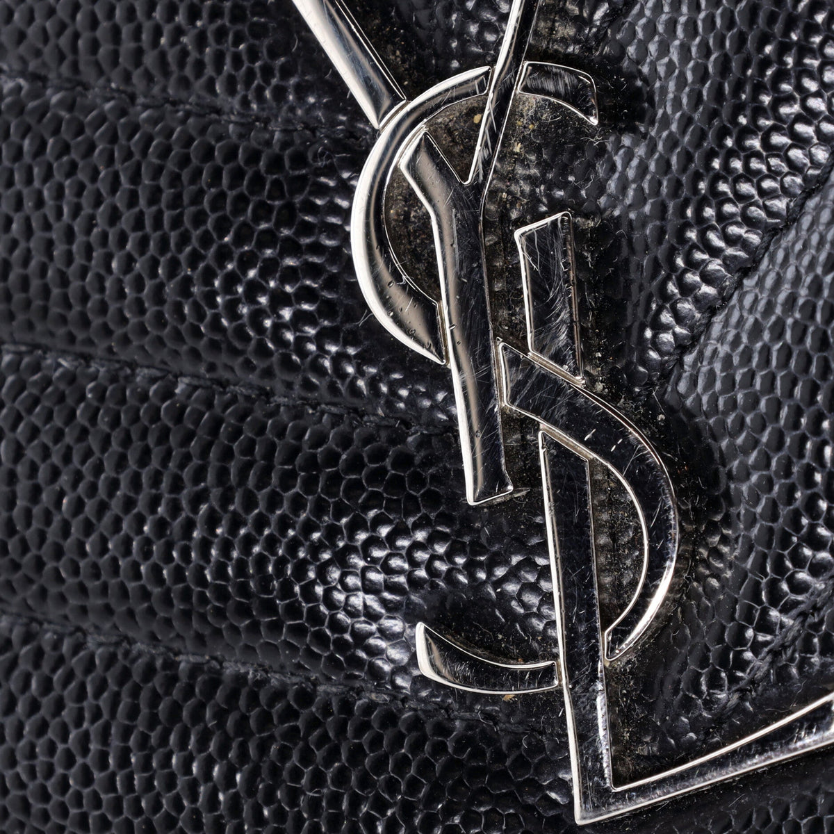Classic Monogram Wallet on Chain Matelasse Chevron Leather Small
