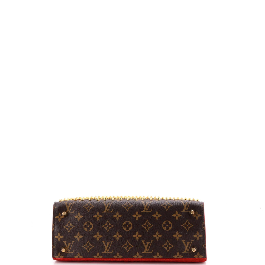 x Christian Louboutin Shopping Bag Calf Hair and Monogram Canvas
