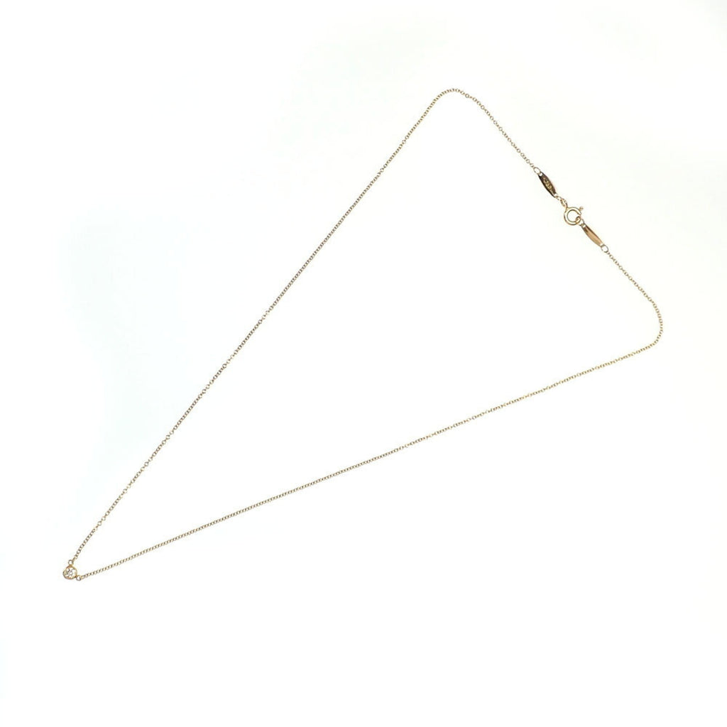 Elsa Peretti Diamonds By The Yard Pendant Necklace 18K Yellow Gold and Diamond