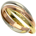 Trinity Ring 18K Yellow Gold and 18K White Gold
